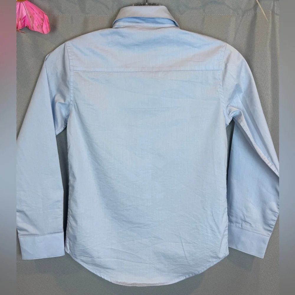Calvin Klein Slim Fit Stretch Button Down Shirt- Size 8 - Picture 4 of 9